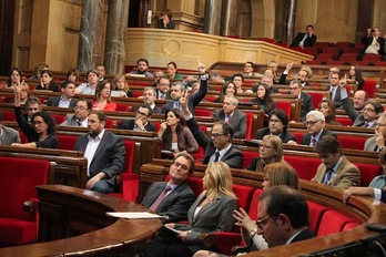 Los diputados del Parlament durante una votación, en una imagen de archivo. (PARLAMENT)
