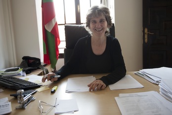 Ana Carrere, en su despacho del Ayuntamiento de Andoain. (Gari GARAIALDE/ARGAZKI PRESS)