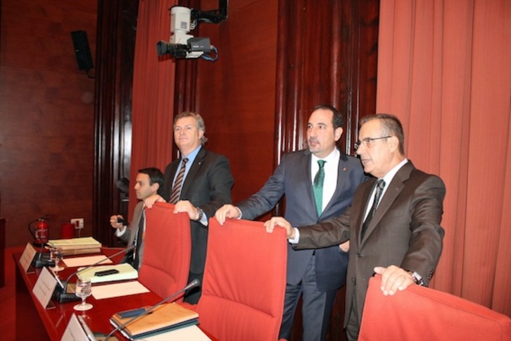 El conseller de Interior, Ramon Espadaler, en su comparecencia parlamentaria. (@PARLAMENT_CAT)