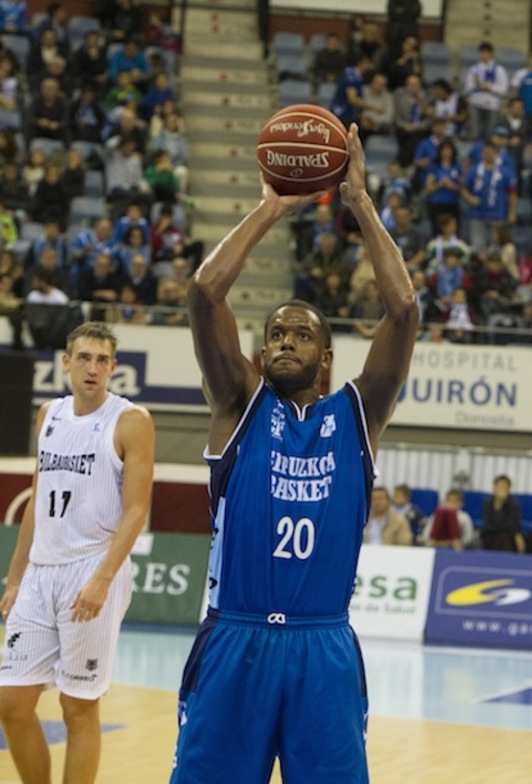 Robinson ha sido el máximo anotador, con 21 puntos. (Gorka RUBIO / ARGAZKI PRESS)