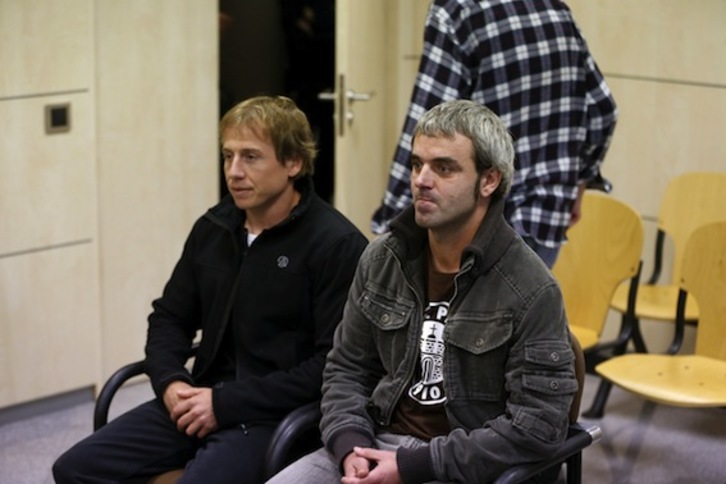 Lander Fernandez eta Aingeru Cardaño, Madrilgo Auzitegi Nazionalean. (POOL EFE)