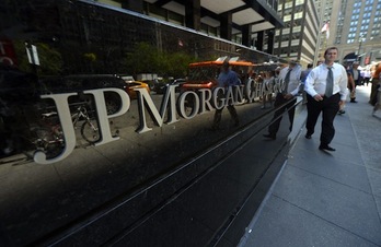 Oficinas centrales de JPMorgan, en Nueva York. (Emmanuel DUNAND/AFP PHOTO)
