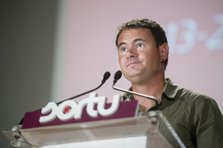Hasier Arraiz, presidente de Sortu. (Iñigo URIZ / ARGAZKI PRESS)