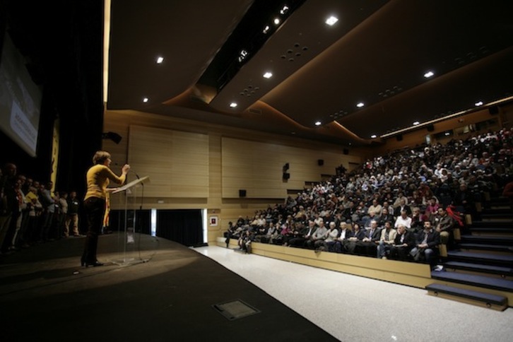 La presidenta de la ANC, Carme Forcadell, durante un acto de la ANC. (Oriol ROCA/ANC)