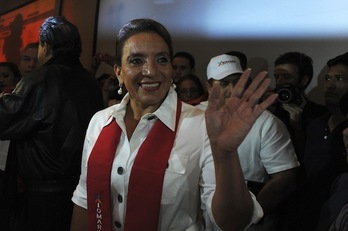 Xiomara Castro, candidata de Libre. (José CABEZAS/AFP PHOTO)