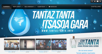 Tantaz Tanta herri ekimenaren webgunea, itxura berrituta. (NAIZ.INFO)