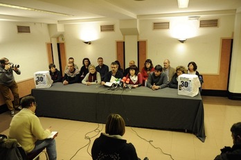 Rueda de prensa de alcaldes y concejales de EH Bildu. (ARGAZKI PRESS)