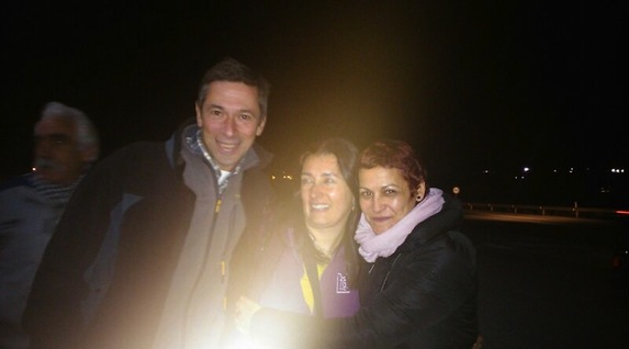 La bilbotarra Inma Pacho, en el centro.