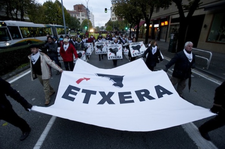 Manifestación en Iruñea por los presos de Sevilla II. (Iñigo URIZ/ARGAZKI PRESS)