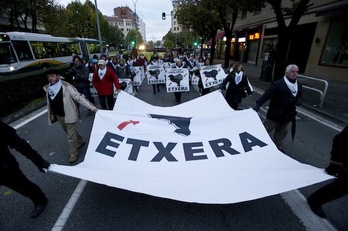 Manifestación en Iruñea por los presos de Sevilla II. (Iñigo URIZ/ARGAZKI PRESS)
