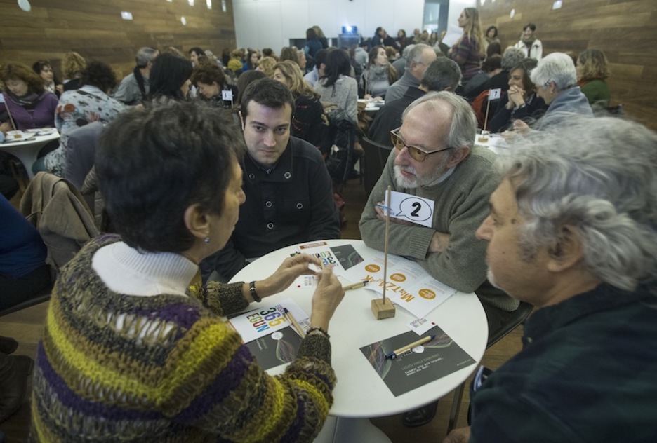 ‘Mintzodromo’ en el museo San Telmo de Donostia. (Jon URBE / ARGAZKI PRESS)