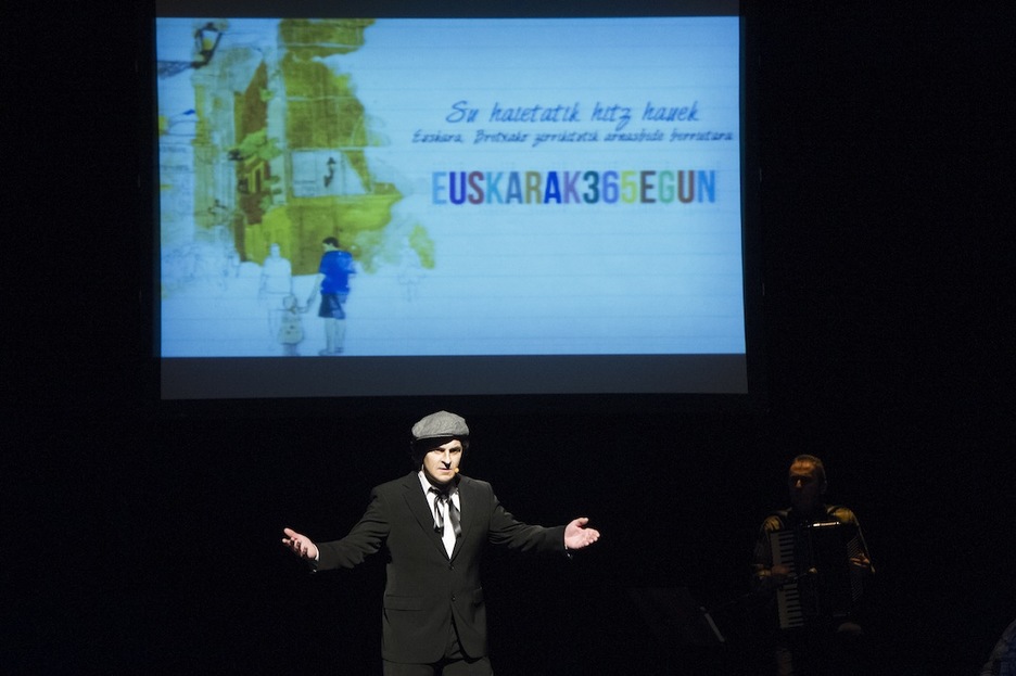 Espectáculo en el Teatro Principal de Donostia. (Gorka RUBIO / ARGAZKI PRESS)
