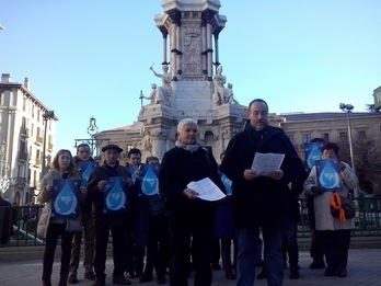 Tantaz Tanta ekimeneko kideen agerraldia Iruñean. (NAIZ.INFO)