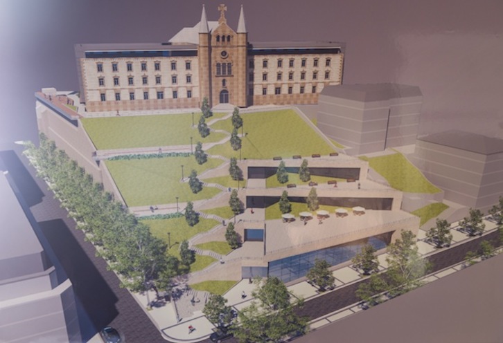 Infografía del proyecto para el cerro de San Bartolomé. (Jon URBE / ARGAZKI PRESS)