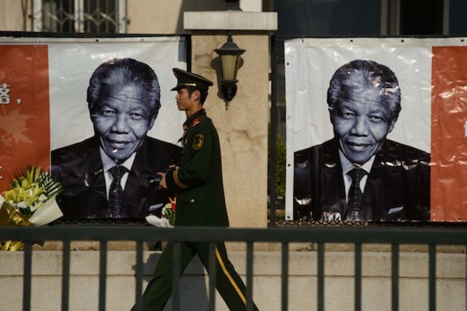 La Embajada de Sudáfrica en Pekín. (Ed JONES/AFP PHOTO)