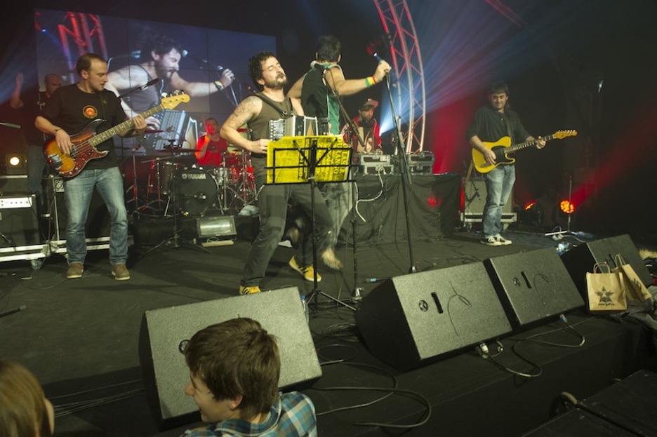 Ahotsenea, leporaino, Esne Beltzaren emanaldian. (Gorka RUBIO/ARGAZKI PRESS)