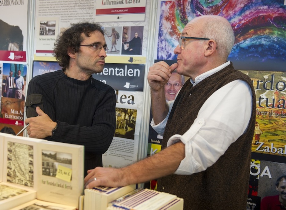 Jon Sarasua eta Pello Elzaburu (Pamiela). (Gorka RUBIO/ARGAZKI PRESS)