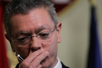 El ministro español de Justicia, Alberto Ruiz Gallardón. (J. DANAE/ARGAZKI PRESS)