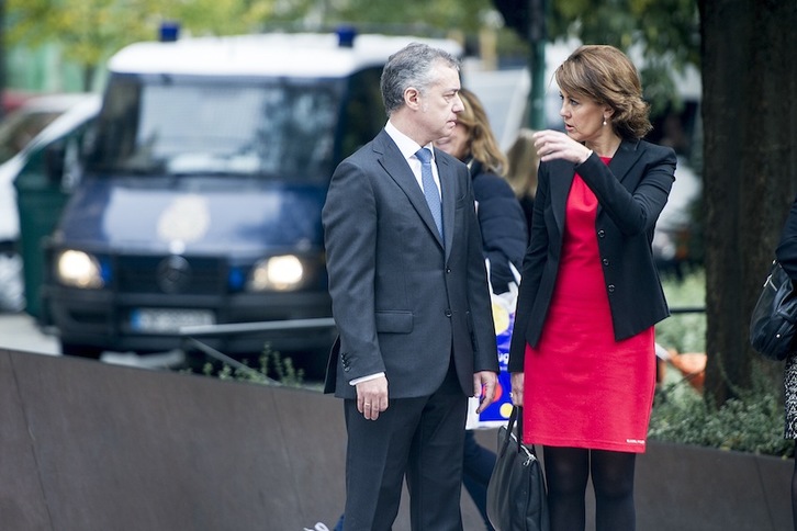 Urkullu eta Barcina, azaroaren hasieran Iruñean. (Iñigo URIZ/ARGAZKI PRESS)