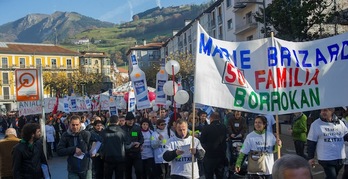 Manifestación celebrada en Tolosa en defensa del empleo. (Andoni CANELLADA / ARGAZKI PRESS)