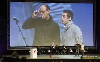Amets Arzallus eta Beñat Gaztelumendi. (Luis JAUREGIALTZO / ARGAZKI PRESS)