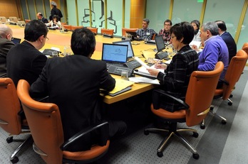 Estefanía Beltrán de Heredia, en la reunión de la Comisión de Seguridad. (Juanan RUIZ/ARGAZKI PRESS)