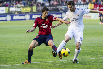 Osasuna afronta el encuentro con la moral alta tras el buen partido del fin de semana ante el Real Madrid. (Jagoba MANTEROLA/ARGAZKI PRESS)