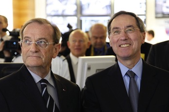 Gaudin y Guéant, en una imagen de archivo. (LUDOVIC / AFP PHOTO)