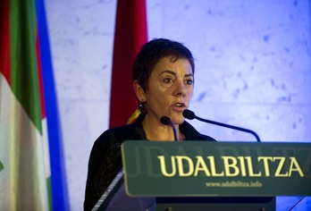 Mertxe Aizpurua, presidenta de Udalbiltza. (Marisol RAMÍREZ / ARGAZKI PRESS)