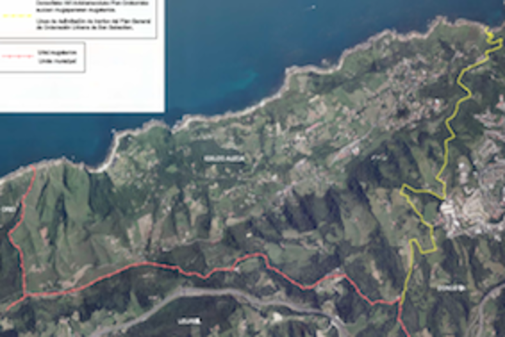 El nuevo municipio limita con Donostia, Usurbil y Orio. 