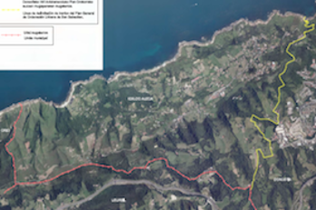 El nuevo municipio limita con Donostia, Usurbil y Orio. 