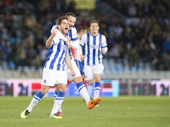 La Real ha arrollado al Algeciras en una gran segunda parte. (Gorka RUBIO/ARGAZKI PRESS)