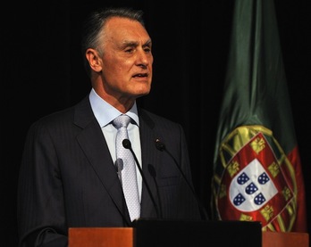 El presidente luso, Anibal Cavaco Silva. (Guillermo LEGARIA/AFP PHOTO)