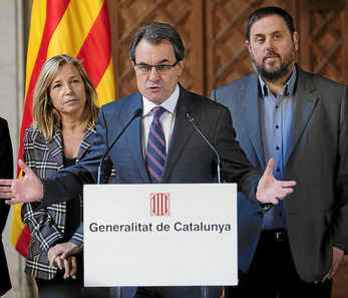 Artur Mas, durante el anuncio de la fecha y la pregunta de la consulta.