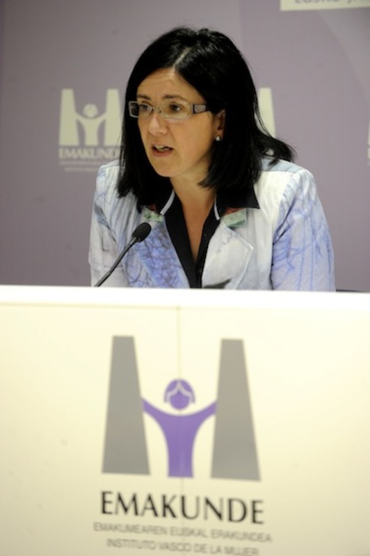 Izaskun Landaida, directora de Emakunde. (Juanan RUIZ/ARGAZKI PRESS)