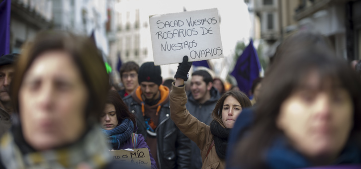 Movilización en Gasteiz. (Juanan RUIZ / ARGAZKI PRESS)