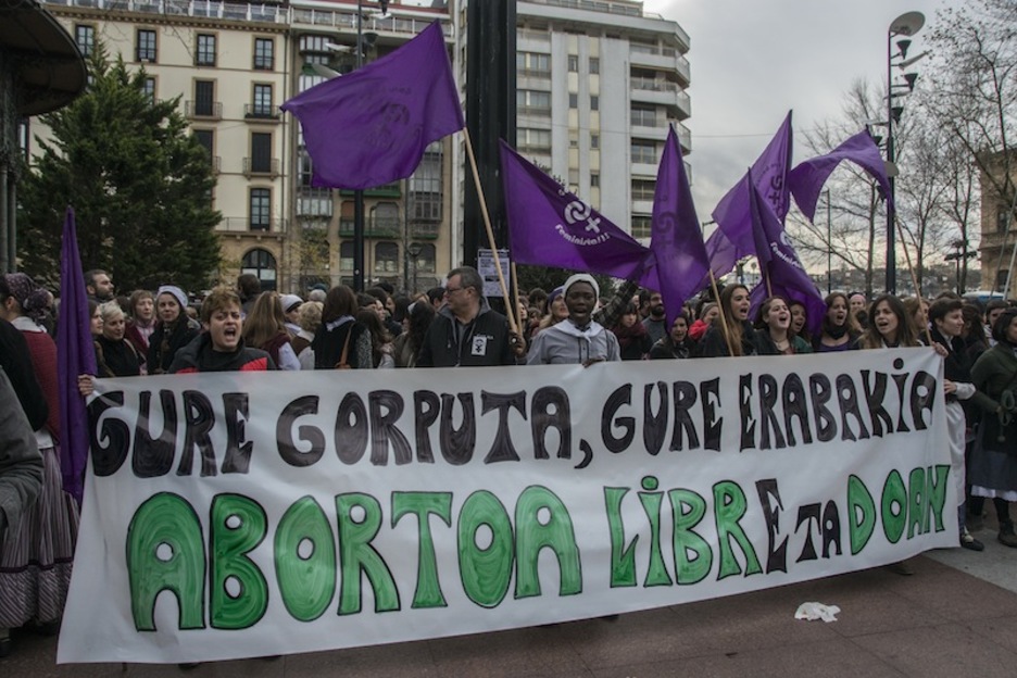 Donostian Bulebarrean izan da eguerdian kontzentrazioa.