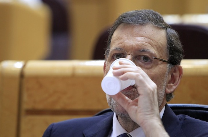 El presidente del Gobierno español, Mariano Rajoy, en el Congreso de los Diputados. (Marta JARA/ARGAZKI PRESS)