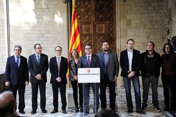 Mas y Junqueras reclaman que se escuche con respeto a Catalunya