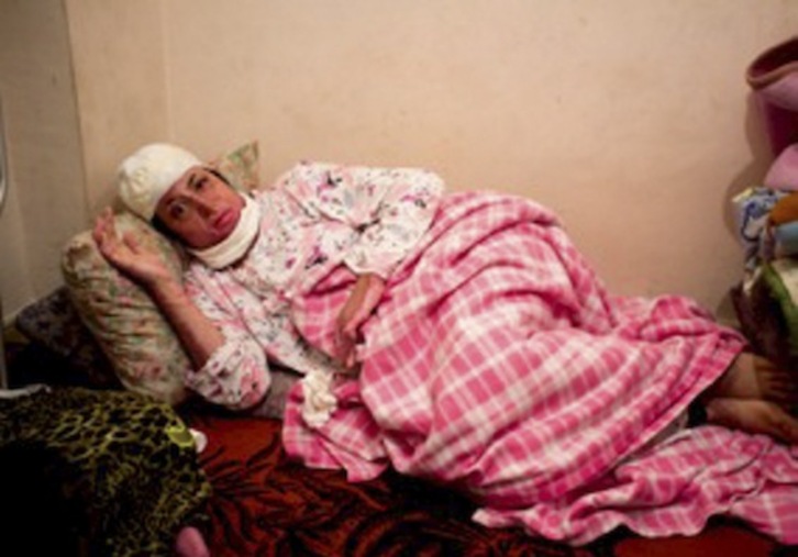 Manar Al Mustafa lleva dos meses sin recibir asistencia sanitaria. (NAIZ.INFO)