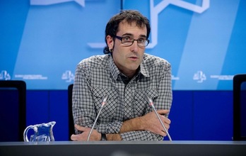 El parlamentario de EH Bildu Julen Arzuaga. (Raul BOGAJO/ARGAZKI PRESS)