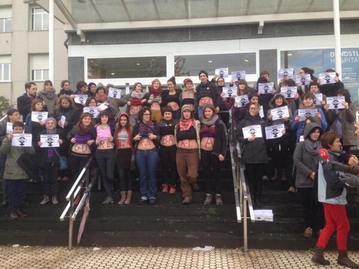 Rueda de prensa realizada esta mañana en Donostia. (vía twitter @MinerKattalin)