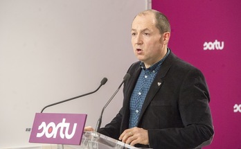 Pernando Barrena, portavoz de Sortu. (Gorka RUBIO / ARGAZKI PRESS)
