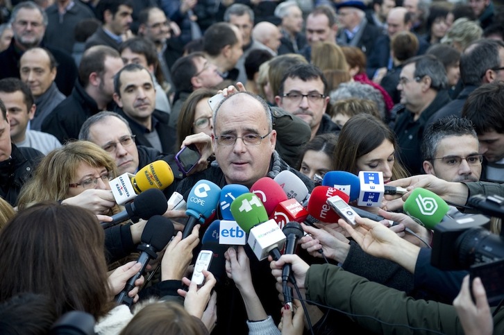 Joseba Egibar, en declaraciones ante los medios. (Raúl BOGAJO/ARGAZKI PRESS)