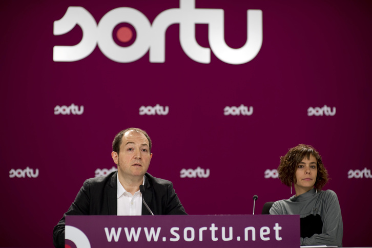 Barrena e Izko han realizado la valoración de Sortu. (Juan Carlos RUIZ / ARGAZKI PRESS)