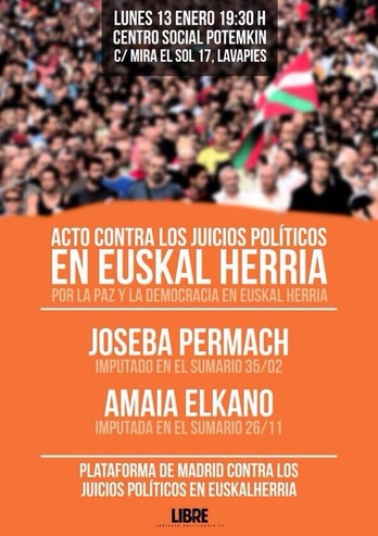 Cartel de la charla.