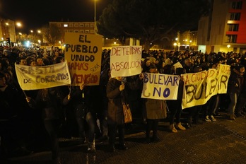 Uan de las protesta en el barrio burgalés de Gamonal. (César MANSO / AFP PHOTO)