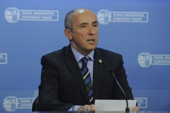 El portavoz del Gobierno de Lakua, Josu Erkoreka. (Juanan RUIZ/ARGAZKI PRESS)