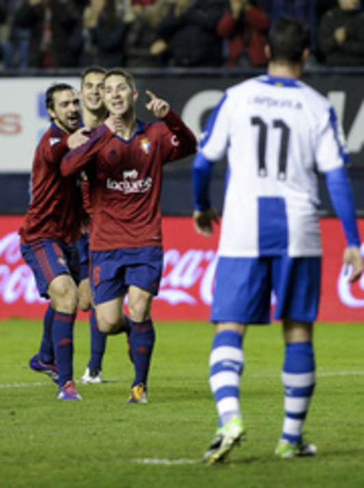 Osasuna ha aliviado su situación en Liga tras las victorias ante Espanyol y Betis. (Iñigo URIZ/ARGAZKI PRESS)