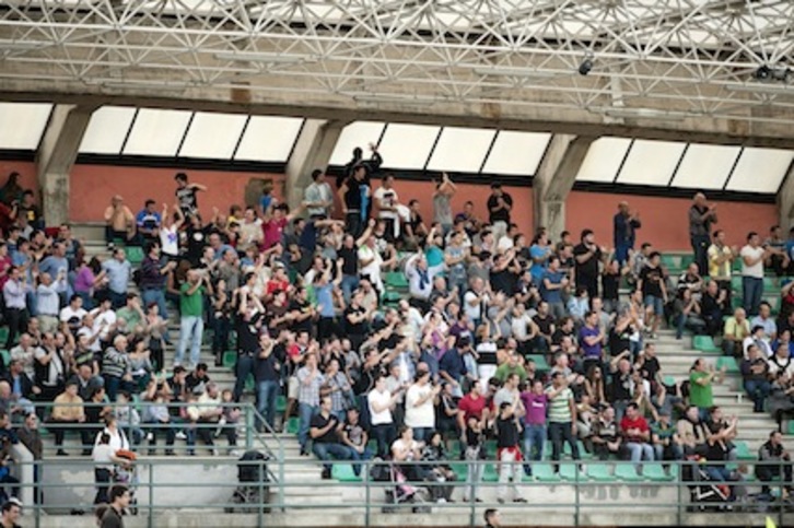 La reforma de Anoeta traerá asimismo una mejora del miniestadio anexo. (Juan Carlos RUIZ / ARGAZKI PRESS)